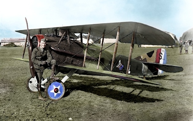 A collection of colourised photos from WW1