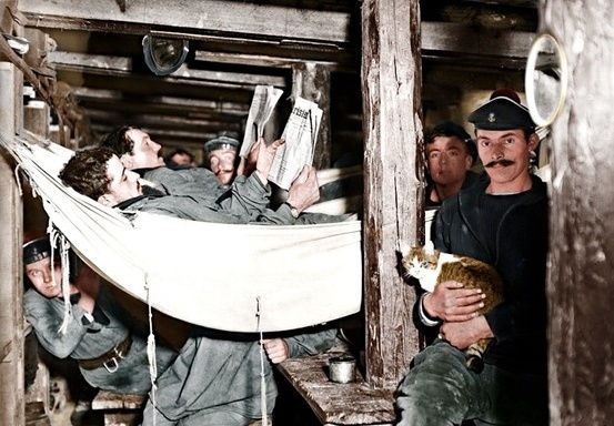 A collection of colourised photos from WW1