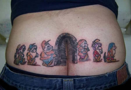 15 Totally Crazy Butt Tattoos