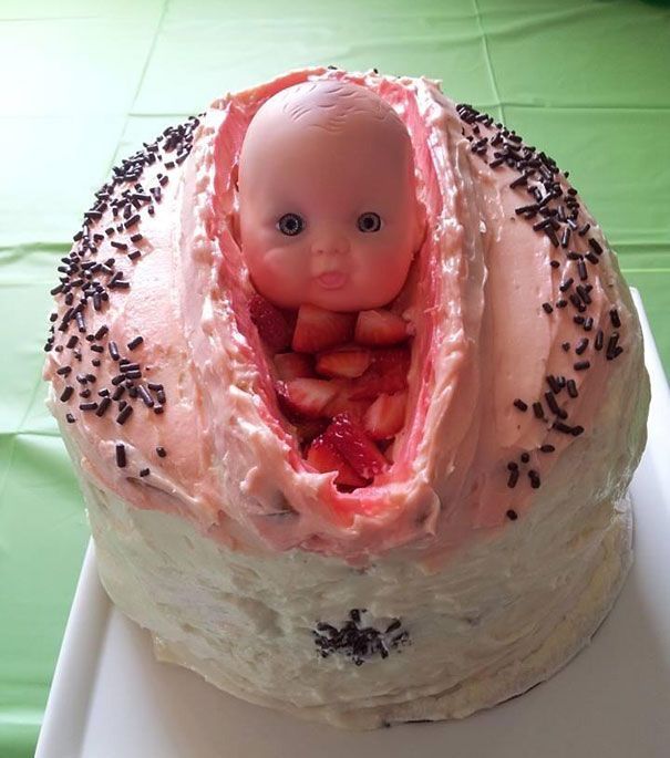More edible, funny, and creepy cake's