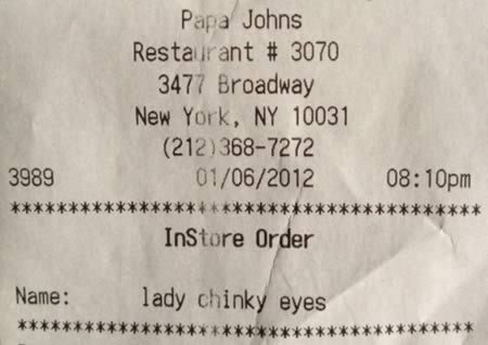 12 Most Offensive Receipts