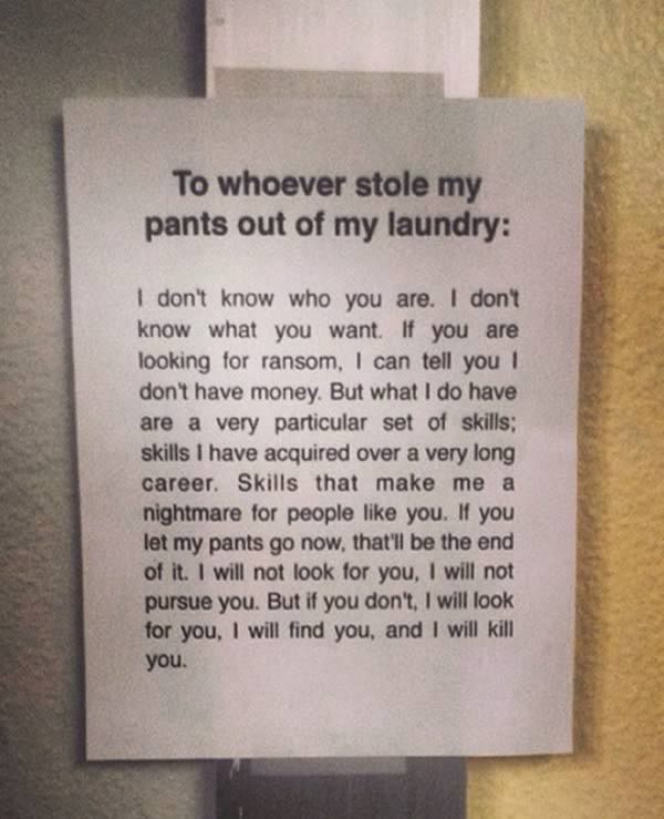 Funniest Laundry Signs