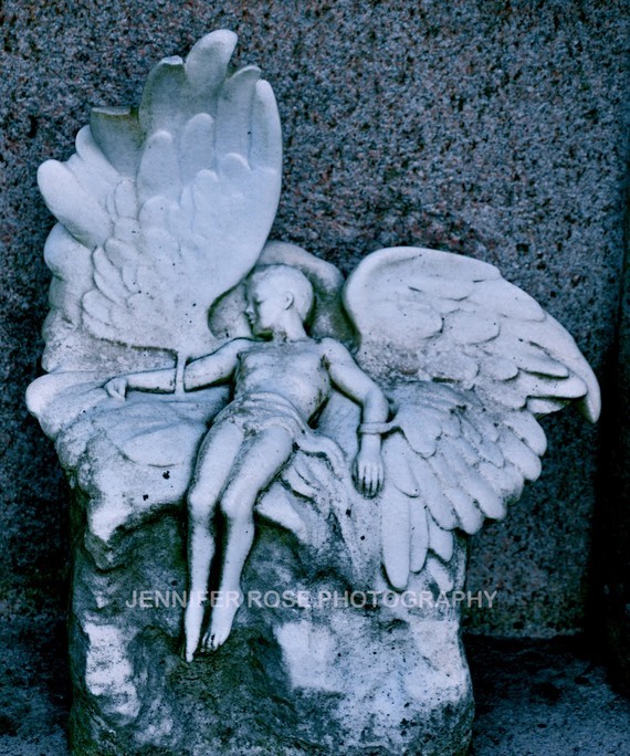 Beautiful cemetery statues