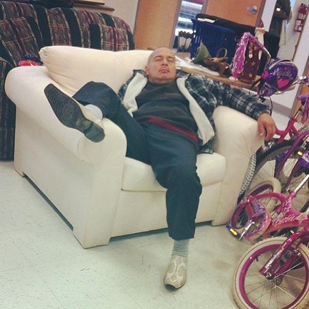 Abandoned Husbands on Shopping Trips 19 Photos of Truly Miserable Men.