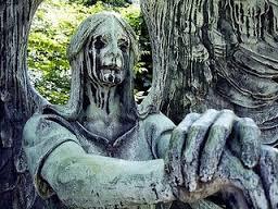 Beautiful cemetery statues