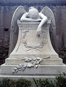 Beautiful cemetery statues