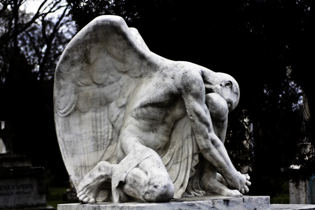 Beautiful cemetery statues