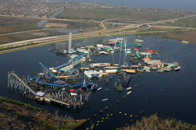 Abandoned Six Flags Amusement Park