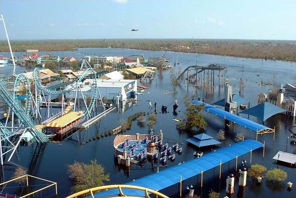 Abandoned Six Flags Amusement Park