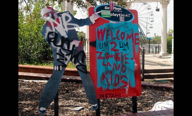 Abandoned Six Flags Amusement Park