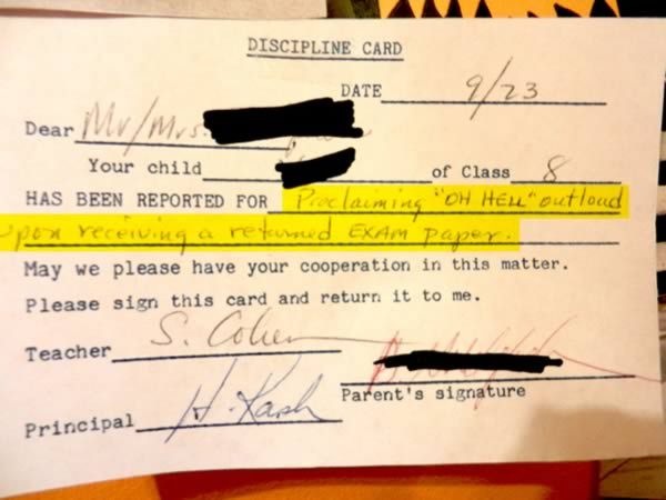 Funniest Detention Notes