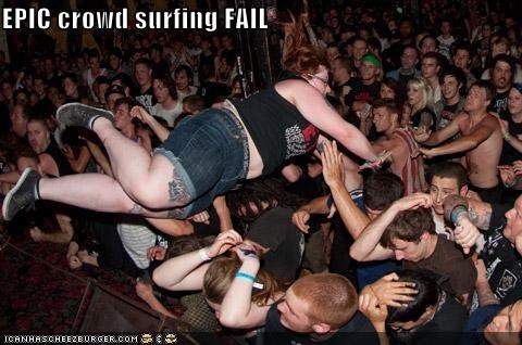 why women shouldnt crowd surf