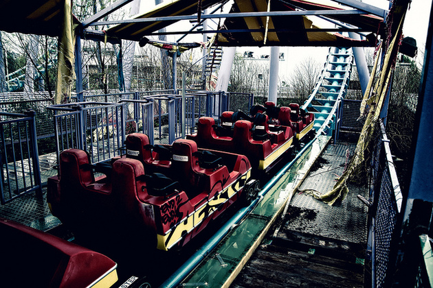 Abandoned Six Flags Amusement Park