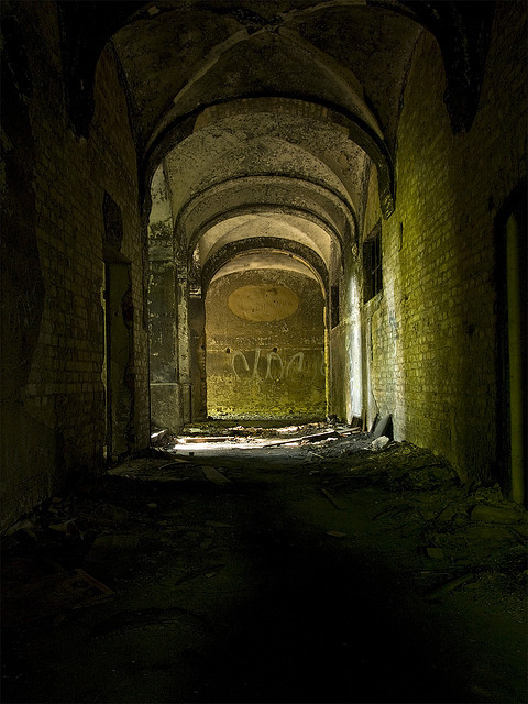 Abandoned Beelitz-HeilstÃ¤tten sanatorium in Brandenburg, Germany