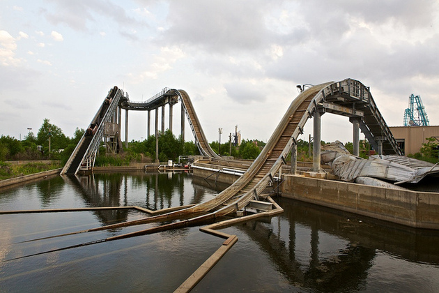 Abandoned Six Flags Amusement Park