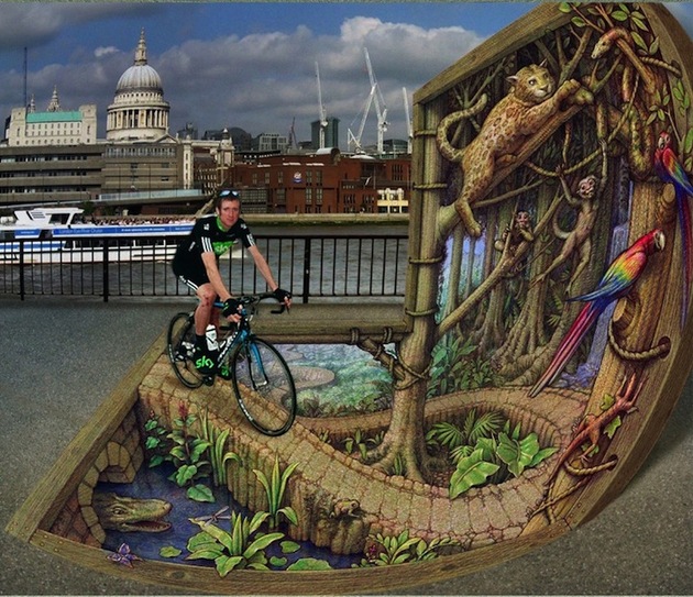 New Illusionary Three-Dimensional Street Art by Kurt Wenner