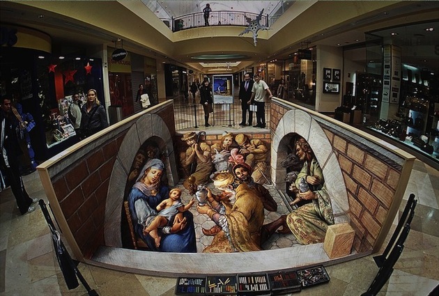 New Illusionary Three-Dimensional Street Art by Kurt Wenner