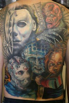 horror themed tattoos