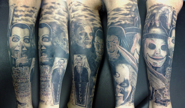 horror themed tattoos