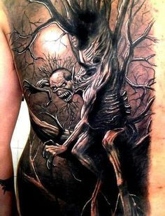 horror themed tattoos