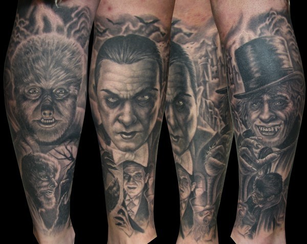 horror themed tattoos