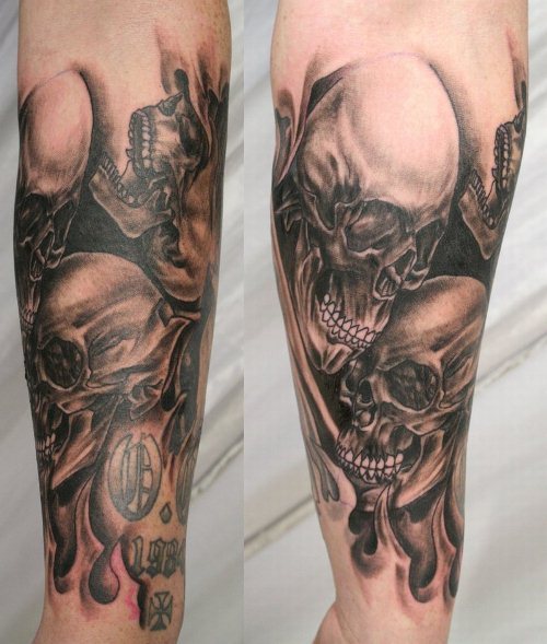 horror themed tattoos