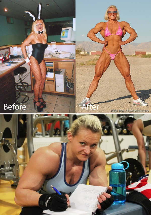 Women Before and After Steroids