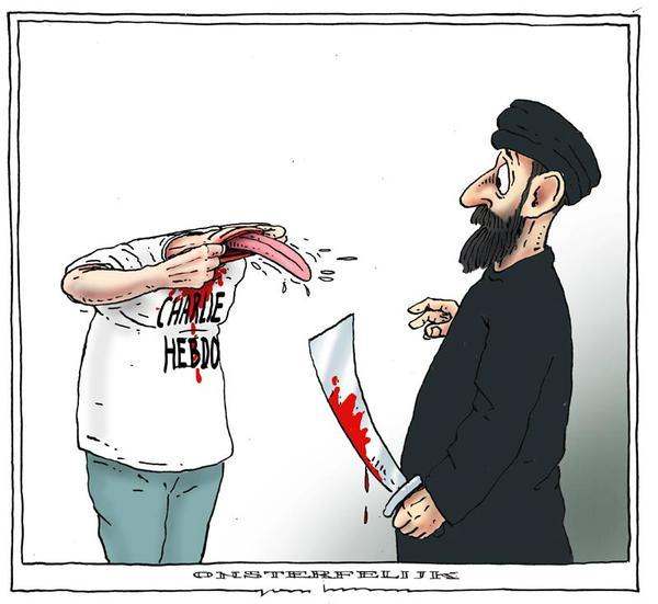 These cartoons are poignant tributes to victims of the Charlie Hebdo attack