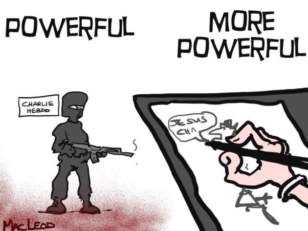 These cartoons are poignant tributes to victims of the Charlie Hebdo attack