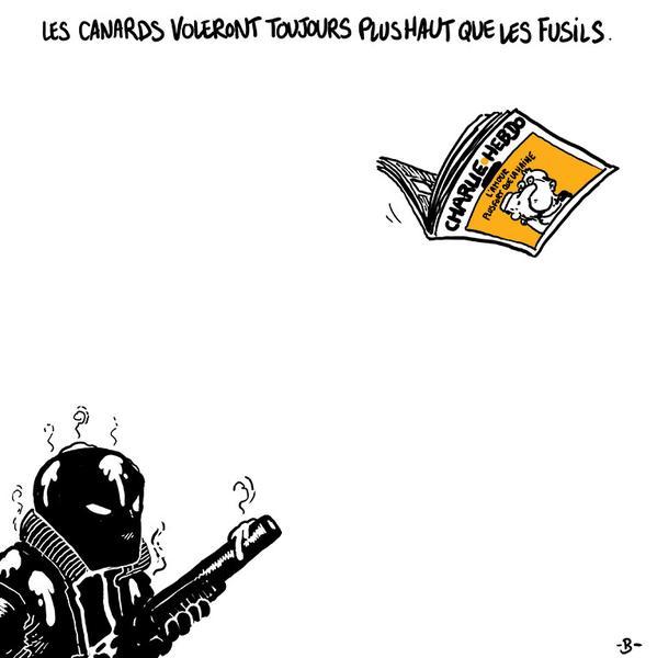 These cartoons are poignant tributes to victims of the Charlie Hebdo attack