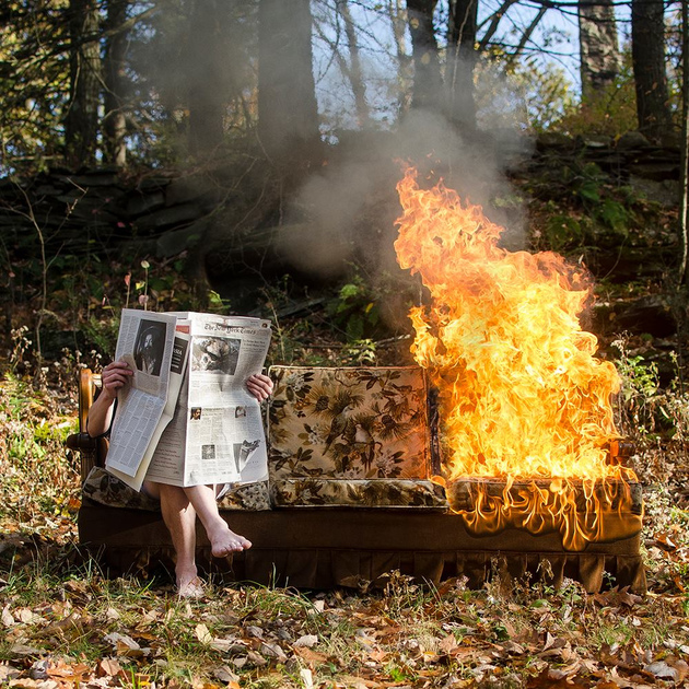 Creepy photo art of Christopher McKenney