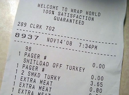 More Funniest Receipts Of All Time