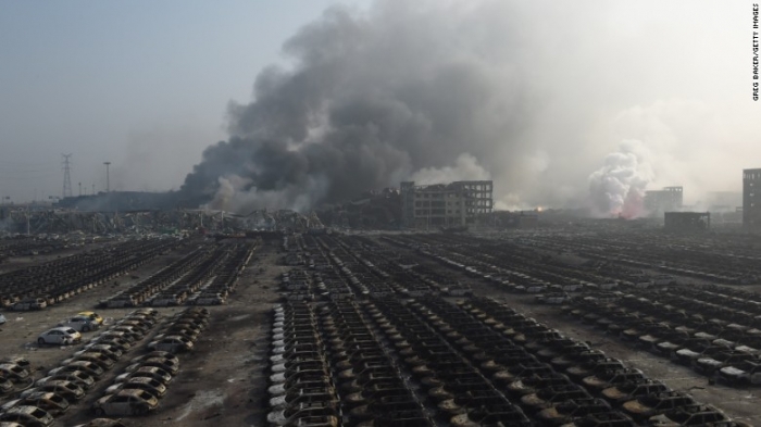 The consequences of the explosion in Tianjin