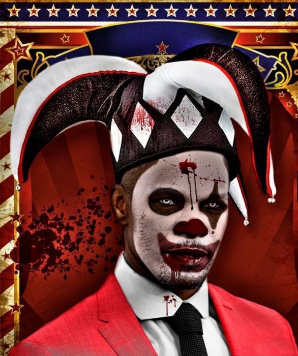 Actors as evil clowns