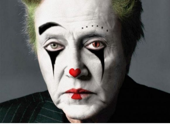 Actors as evil clowns