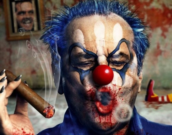 Actors as evil clowns