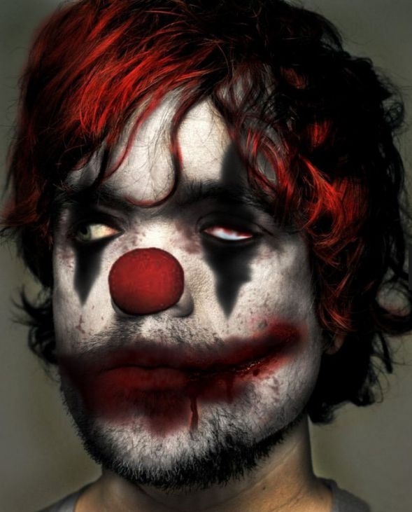 Actors as evil clowns