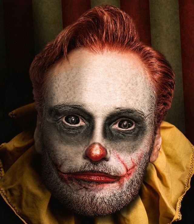 Actors as evil clowns
