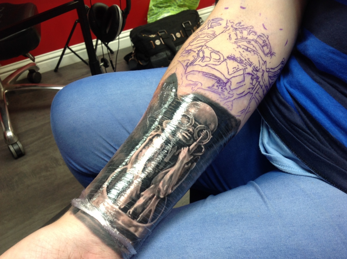 H R Giger tattoo