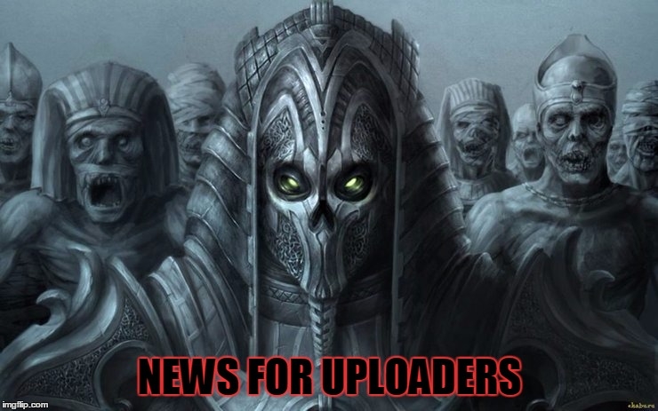 News for our uploaders