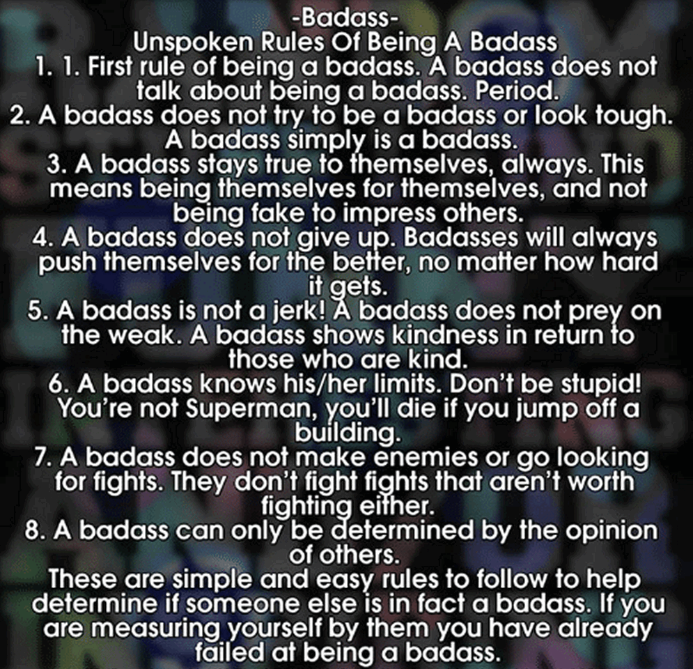 So You Think You're A Badass