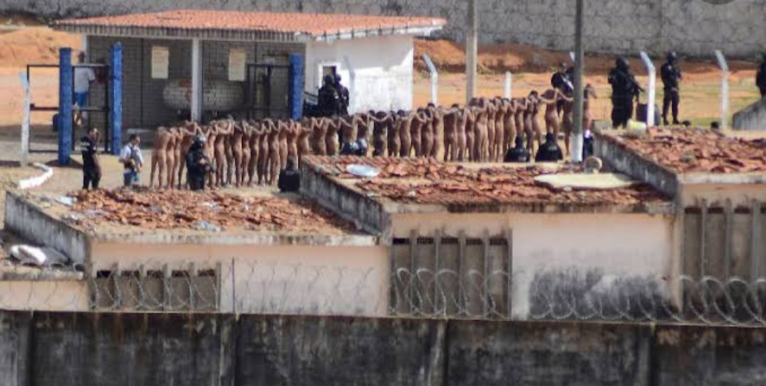 Naked inmates in prisons