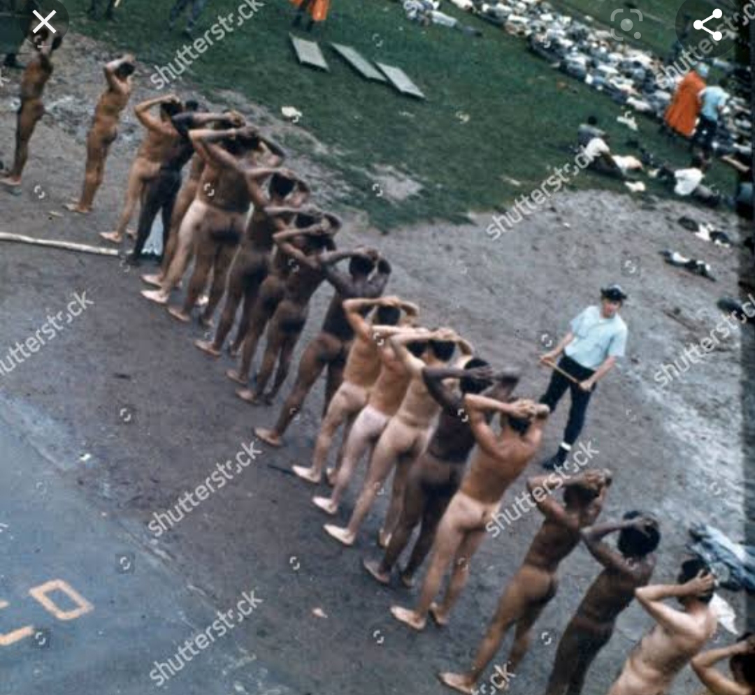 Naked inmates in prisons