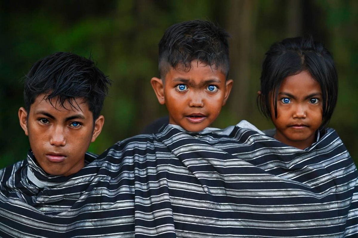 Images of a tribe with a rare genetic mutation