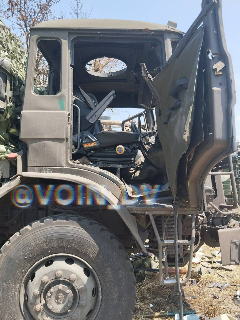 Abandoned Ukrainian armored vehicles