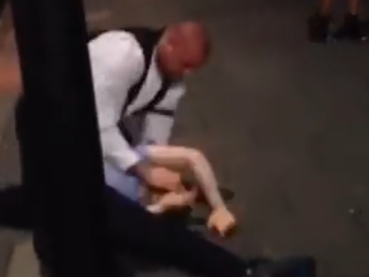 UK Bouncer vs Drunk Teen
