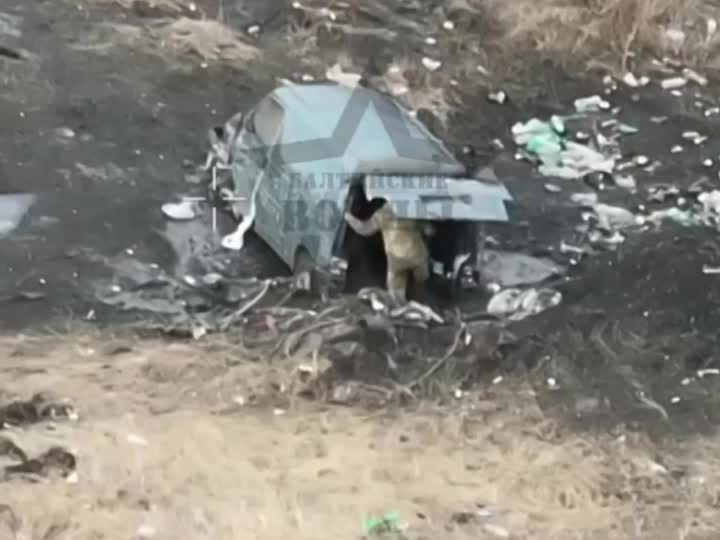 Ukrainian decided to hide from Russian kamikaze drone