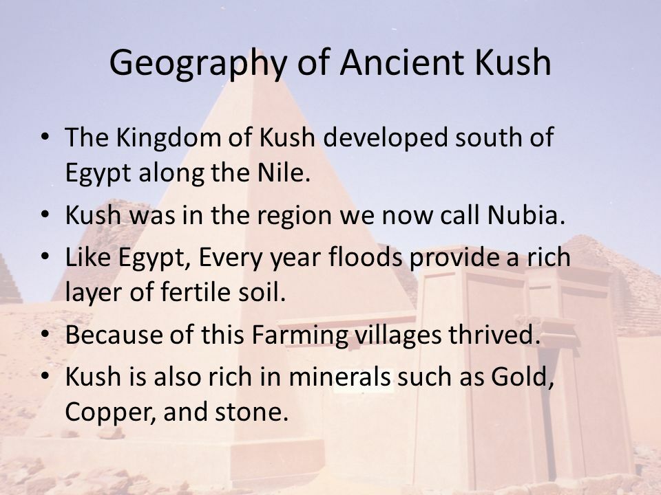 Descendents of Kush