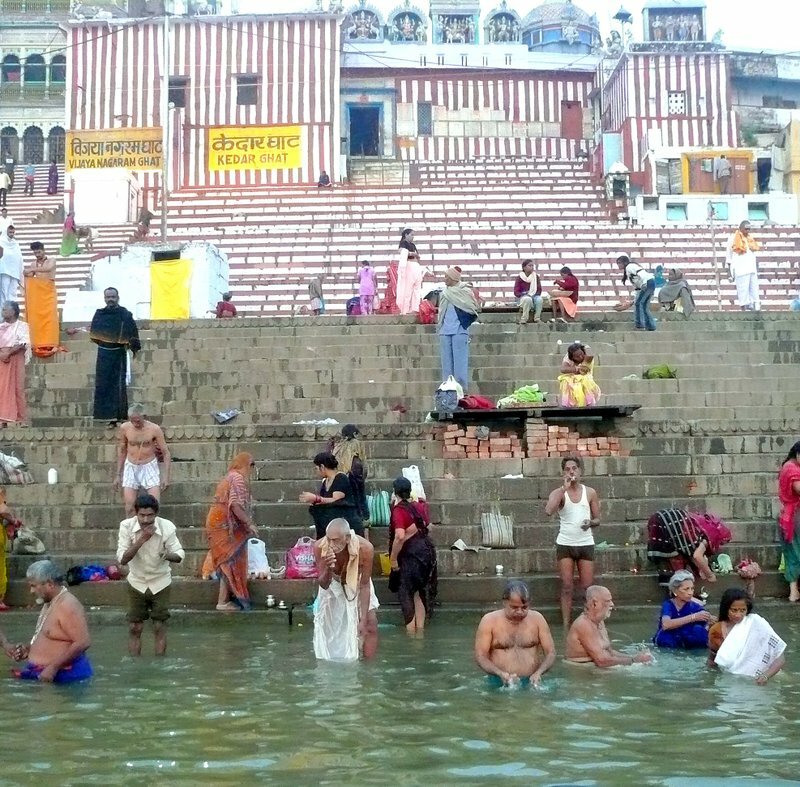 The GANGE (India), a dumping ground for animals and humans