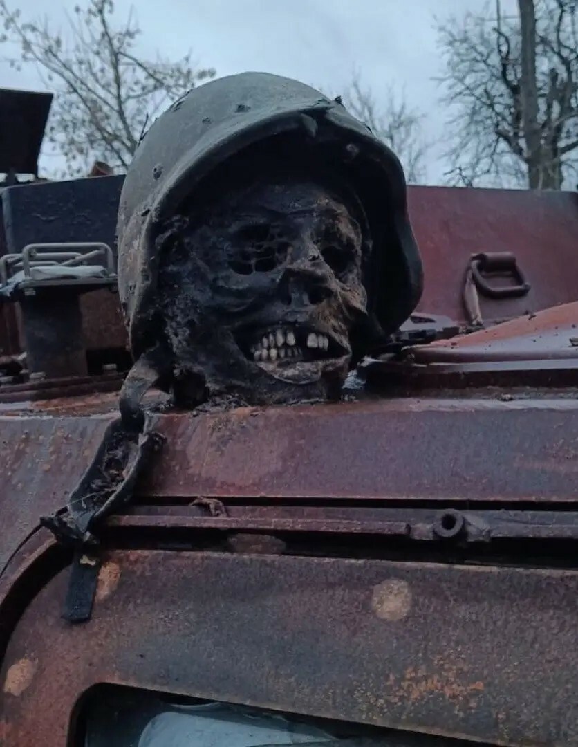 Decapitated Russian invader